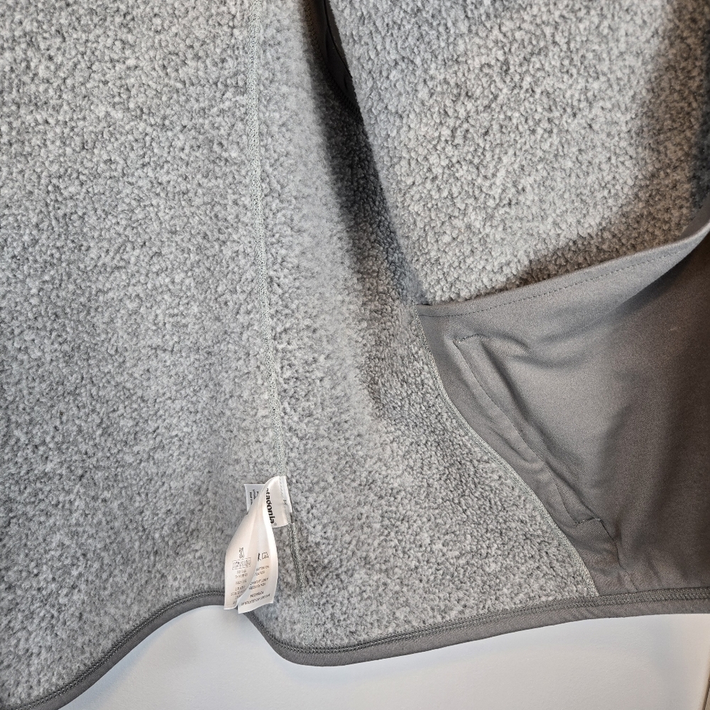 Patagonia Heather Gray Fleece Zip-Up Vest - Picture 8 of 13